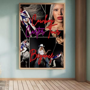 Stampa digitale del tour Cowboy Carter. "COLLAGE". Ricordi del tour.