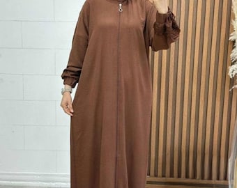 Gebedsjurk/Umrah-jurk voor dames met geïntegreerde hijab-sjaal