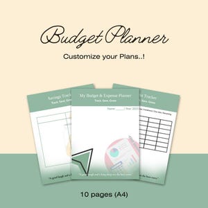 Budget Planner Printable PDF, Monthly Expense Tracker, Bill Organizer, Finance Planner, Digital Download, Money Management Template