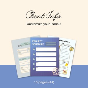 Client Information Sheet Printable PDF, Client Tracker Template, Business Organizer, CRM Sheet, Digital Download, Small Business Planner