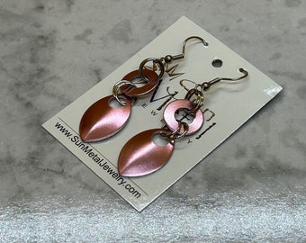 Goddess pink aluminum earrings (Style #730P)