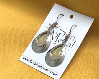 Nice nice baby silver and gold earrings (Style #218)