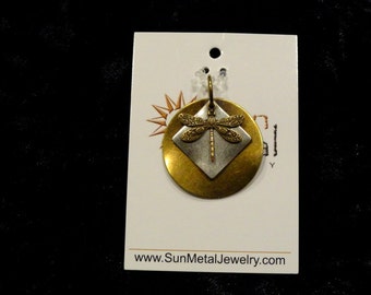 I love gold dragonflies pendant (Style #1344)