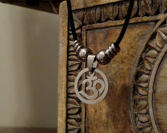 Stainless Steel Om Necklace