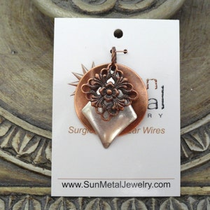 Silver and copper is a show stopper pendant Style 1249C image 1