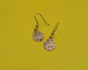 Cry me a river copper teardrop earrings (Style #478B)