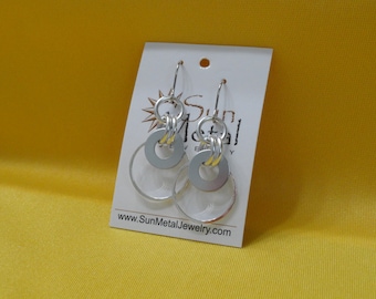 Circle of life silver earrings (Style #204S)