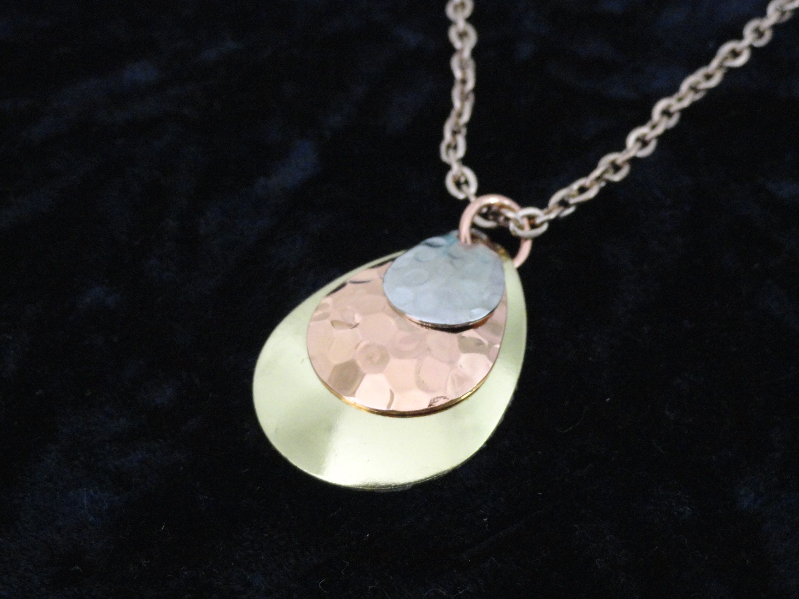 Copper Necklace, Circles Necklace, Multi Metal Necklace, Brass Necklac –  Isle Inspired Boutique