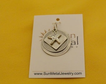 Starfish silver pendant (Style #1203)