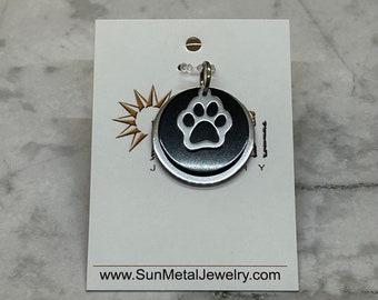 Pawsitively perfect stainless steel pendant (Style #1233)