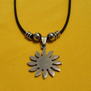 Stainless Steel Sun Necklace image 2