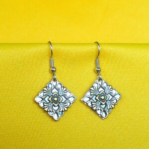 Surprise earrings in antique gold on silver Style 321A image 1