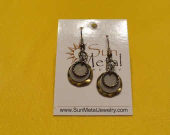 Undercover wild child antique gold and silver earrings (Style #324)