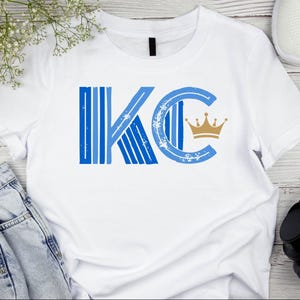 Adult Unisex KC Royals t-shirt, Royals, KC, Crown, Baseball Season, KC Baseball, Royals Baseball