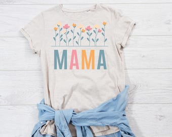 Blumenmama T-Shirt, Blumenmama, Frühlingsmama, Frühling, T-Shirt, Damen-T-Shirt, Damen, Muttertagsgeschenk, Geburtstagsgeschenk, Mama zu sein