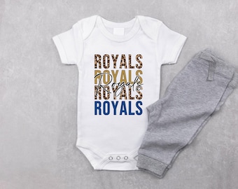 Tutina per neonati KC Royals, KC Royals, stagione di baseball, Royals Baseball, KC Baseball, famiglia abbinata, Royal Baby, neonato, neonata, unisex