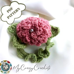 Crochet Flower Scrunchie Pattern: Easy Floral Hair Tie (PDF + Video Tutorial
