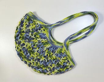 Cotton mesh market bag | Handmade crochet bag | Crochet Cotton Bag | Briliciousstitches