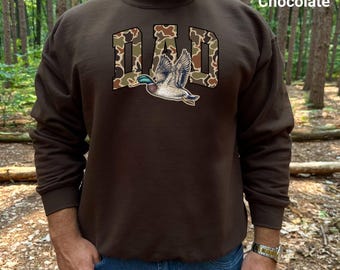 Sudadera de camuflaje para papá, regalo para el Día del Padre inspirado en la caza, sudadera para el Día del Padre, sudadera para la caza de patos