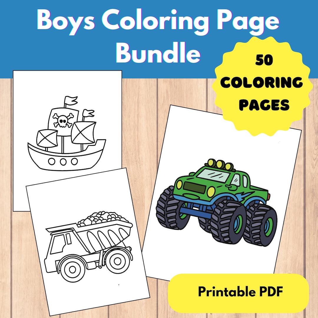 Boys Coloring Pages - 54 Fun Printables for Toddlers & Preschoolers ...