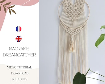 Macrame Dreamcatcher Tutorial: Boho Wall Decor DIY (Video Download)