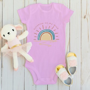 Rainbow Baby Shirt and Bodysuit, Summer Baby Clothes, Kids Clothing, Unisex Gift for Baby Shower, Baby Summer Outfit, Boho Toddler T-Shirt