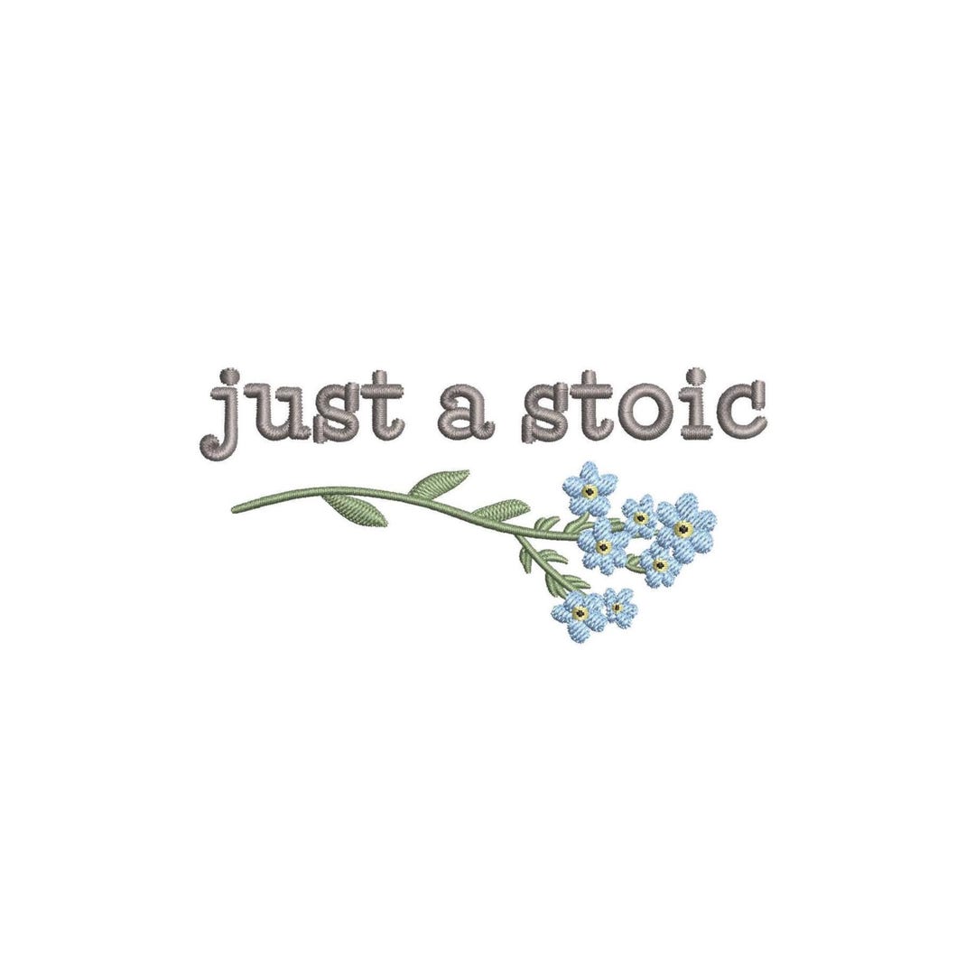 Just a Stoic Embroidery Designs 3 Sizes, Marcus Aurelius Embroidery ...