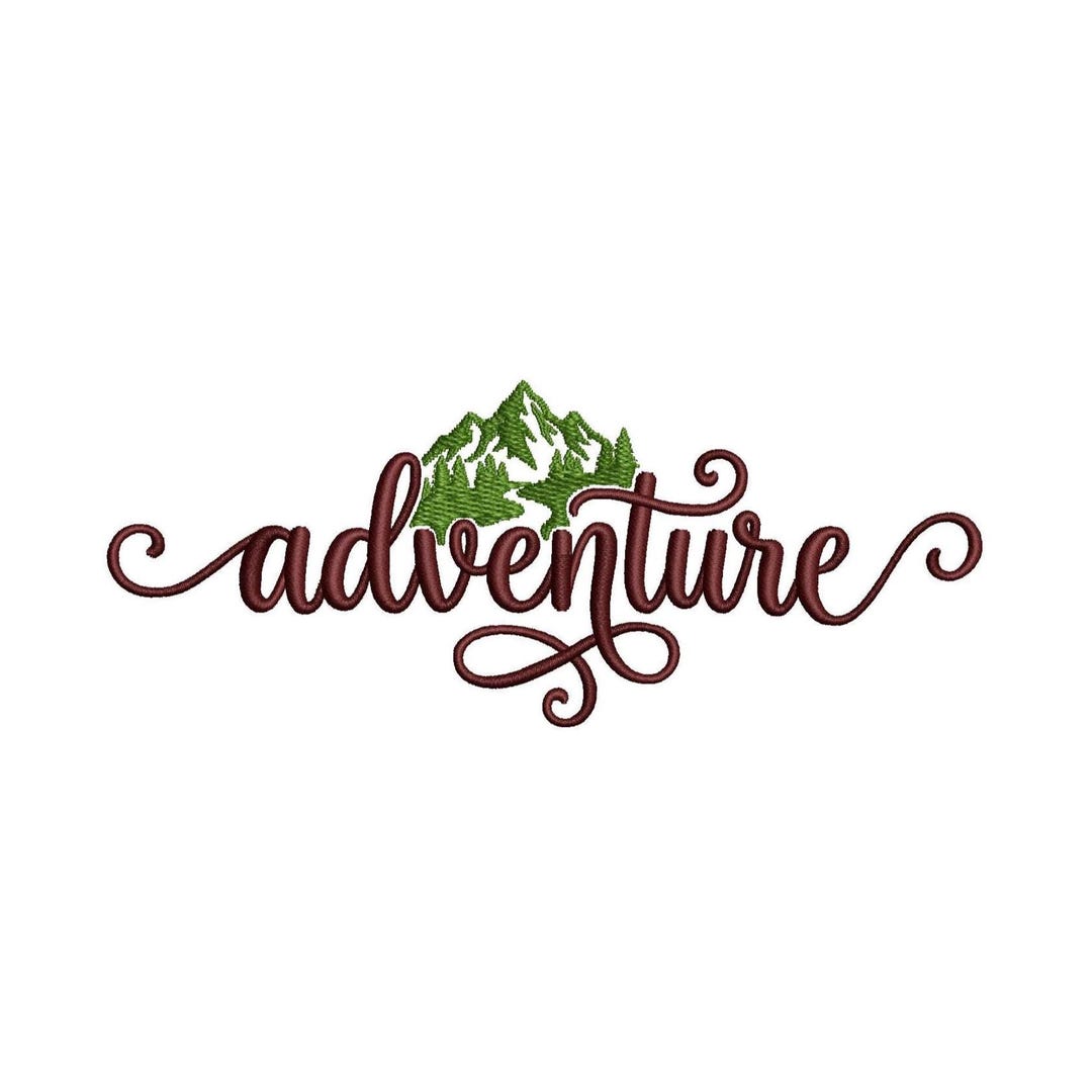 Mountain Adventure Embroidery Designs 3 Sizes Outdoor Camping Digital ...
