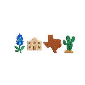 Texas State Embroidery Design, Alamo Bluebonnet State Embroidery, Western Lone Star State Machine Embroidery Pattern pes dst + multi-format