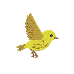 4 Sizes Spring Yellow Warbler Bird Embroidery Designs, Bird Garden Embroidery Files, Summer Machine Embroidery Patterns pes dst Gift for Her