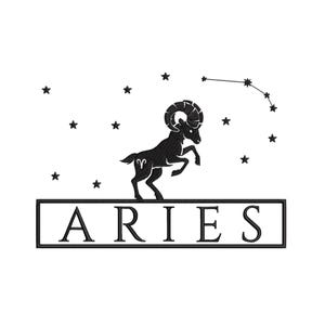Celestial Embroidery Design Star, Zodiac Embroidery pes dst + more Zodiac Sign Aries Embroidery Astrological Constellations Instant Download