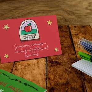 Pacchetto di cartoline di ringraziamento per gli insegnanti / Biglietti di ringraziamento stampabili per tutti gli insegnanti / Regalo di fine anno / Download immediato / Istruzione speciale