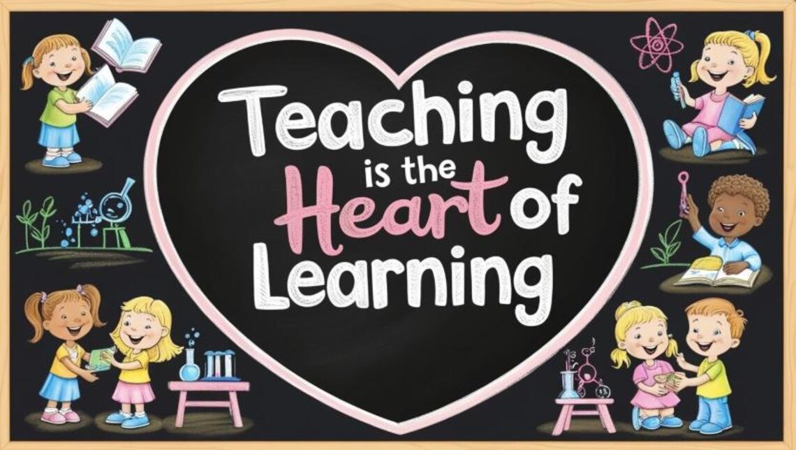 Teaching is the Heart of Learning - Etsy