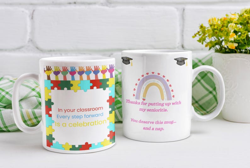 Funny Teacher Appreciation Mug,tote, End of Year Gift for Teachers • I ...