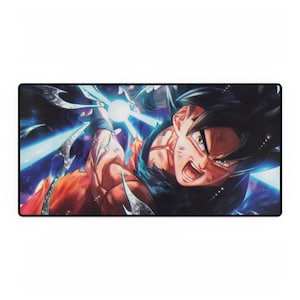 Goku Dragon Ball Desk Mat - Anime Mouse Pad, Gaming Desk Blotter, Geek Keyboard Mat, Japanese Manga Writing Pad, Otaku Office Decor