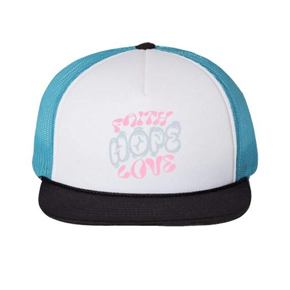 Faith Hope Love Trucker Hat – 1 Corinthians 13:13  display picture 3