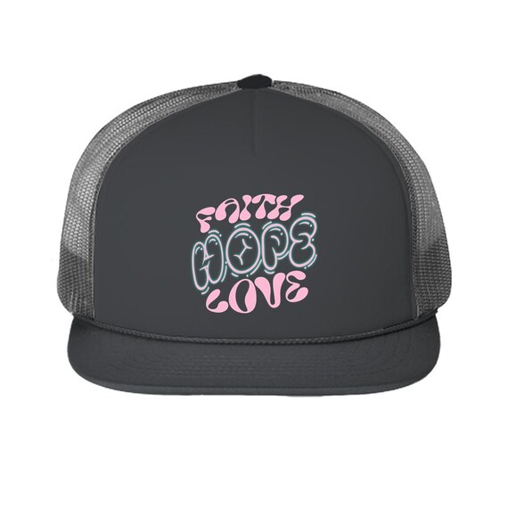 Faith Hope Love Trucker Hat – 1 Corinthians 13:13  display picture 1