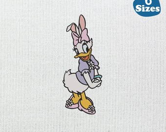 Daisy Duck Easter Machine Embroidery Design (6 Sizes)
