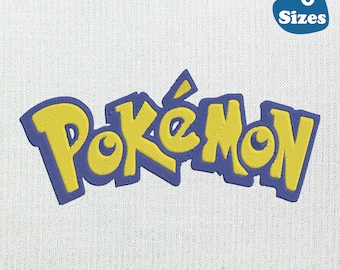 Pokemon Embroidery Design, Pikachu, 6 Sizes (Digital Download)