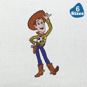 Sheriff Woody  Embroidery Design, , Sheriff Woody Embroidery Designs, 6 Sizes Machine Embroidery Designs