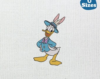 Donald Duck Easter Machine Embroidery Design (6 Sizes)