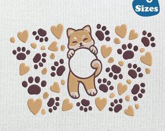 Shiba Inu, Welpe Haustier, Stickdatei