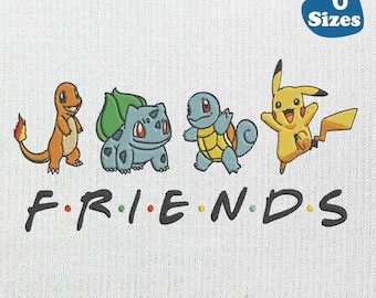 Design de bordado de anime, inspirado em Pokémons e mangás do Japão, arquivo digital do Pikachu, download instantâneo.