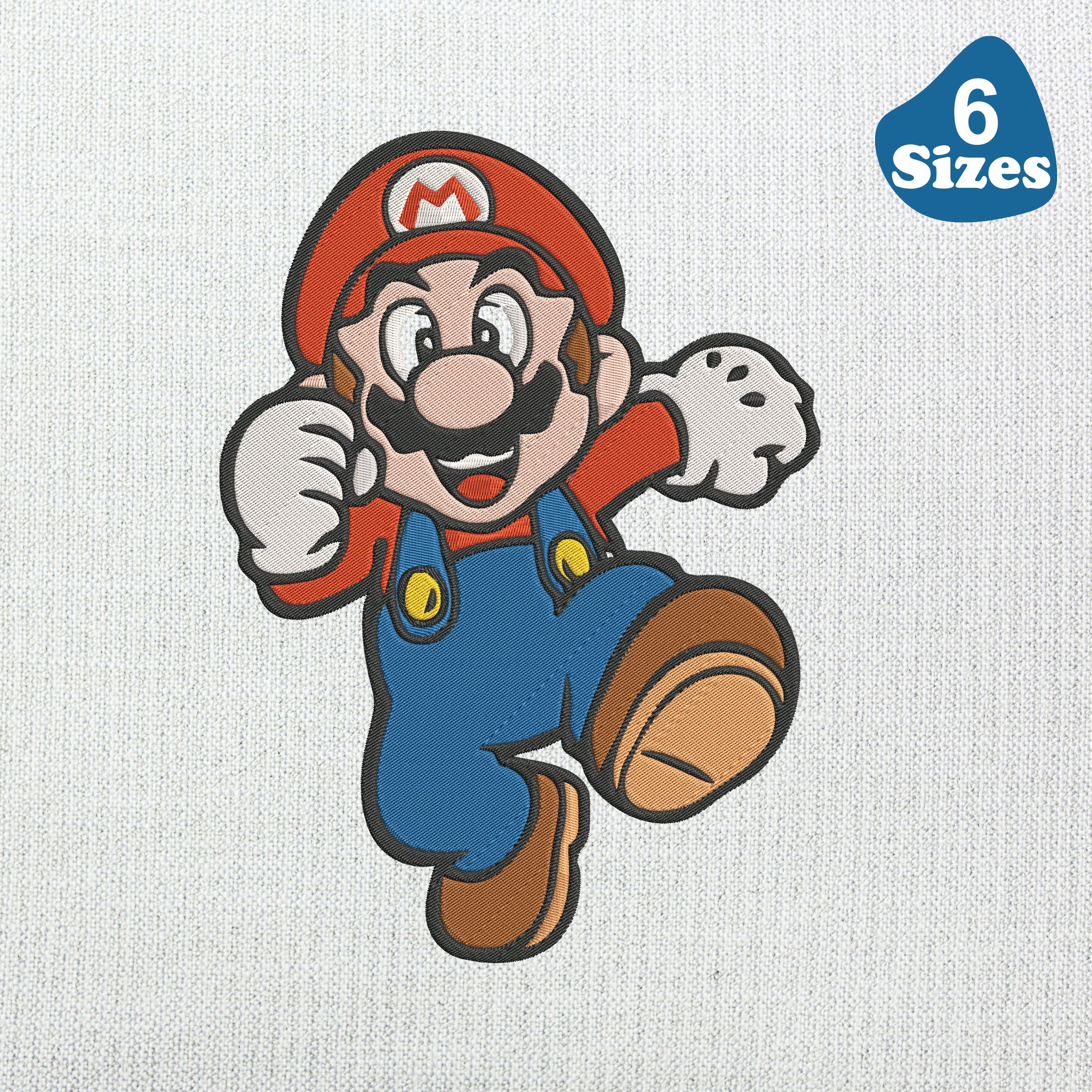 Mario Custom Design Mario Embroidery Design Bundle,6 Sizes, Instant Download - Etsy