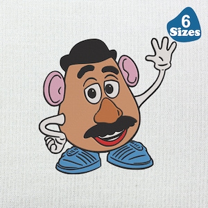 Mr. Potato Head  Machine Embroidery Design. Different 6 Sizes. Instant Download