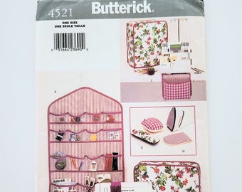 Uncut Butterick 4521, Designer Sewing Accessories, Pin Cushion Ironing Board Sewing Machine Cover Pressing Ham, Vintage Sewing Pattern