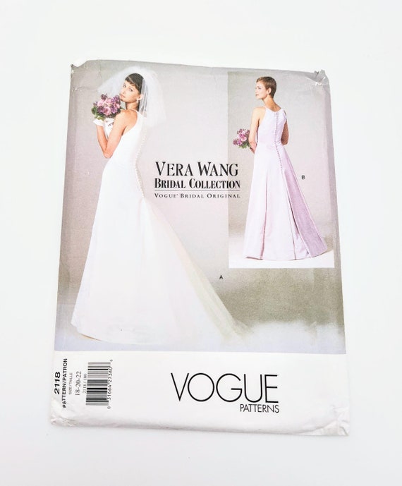 Uncut Vogue 2118 Vera Wang Bridal Collection, Floor Length Lined