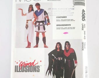 McCall's 4585 Costume Sewing Pattern, Cleopatra, Skulltar, Size Large