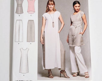 Uncut Simplicity 8138 Misses' Tunic With Length Variations And Pull-On Pants, Sizes 14 16 18 20 22, Sewing Pattern, Women's Sewing Pattern