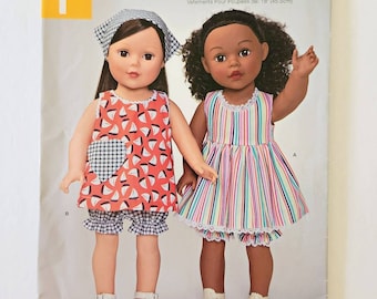 Uncut Simplicity 1149, 18 Inch Doll Clothes, Dress ,Panties, Top, Scarf, Pocket, Doll Clothing Pattern, Sewing Pattern, Simplicity W0200